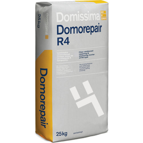 Строительный раствор для ремонта - DOMOREPAIR R4 - Domissima S.A. - для восстановительных работ / для цементирования / непромокаемый