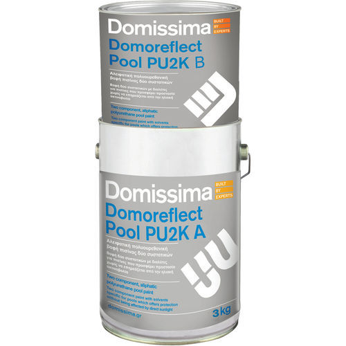 Защитная краска - DOMOREFLECT POOL PU2K - Domissima S.A. - для бассейна / внутренняя / для герметичной кровли