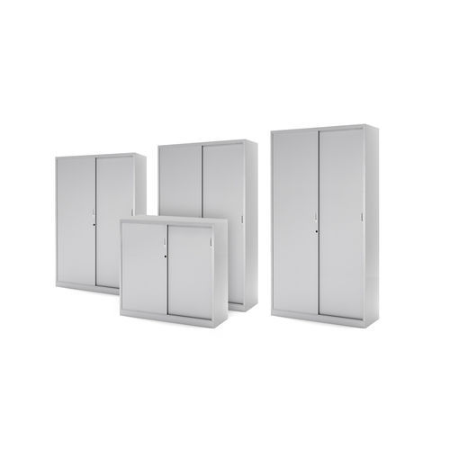 Высокий шкаф для папок - ORDER CM - COMERCIAL DE INDUSTRIAS REUNIDAS, S.A. - из стали / эпоксидный / с распашной дверцей
