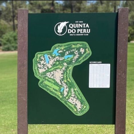 Информационное табло для общественных мест - GOLF COURSE MAP - Floema - для поля для игры в гольф / для наружного применения / из переработанного пластика