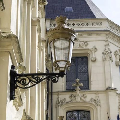 Стилизованный настенный светильник - CHENONCEAUX  - ECLATEC International - для наружного применения / из алюминия / из бронзы
