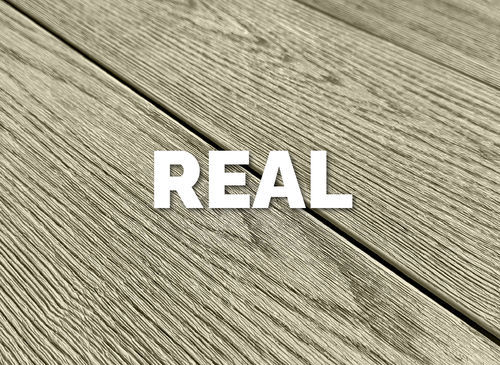 Террасная доска из композитной древесины - TECH REAL - Exterpark - из PU / серое / бежевое