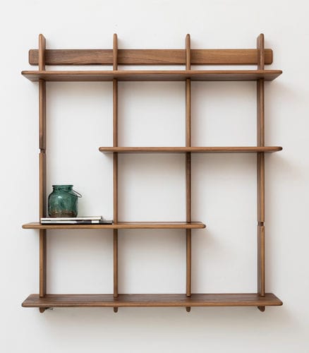 Настенный стеллаж - D - Pommier Furniture - скандинавский дизайн / из дуба / из орехового дерева