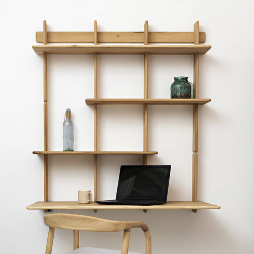 Настенный стеллаж - D - Pommier Furniture - скандинавский дизайн / из дуба / из орехового дерева