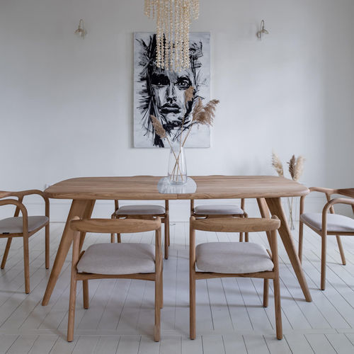 Обеденный стол скандинавский дизайн - Orèl - Pommier Furniture - из дуба / из орехового дерева / из цельной древесины