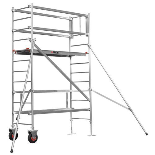 Строительные леса из алюминия - F07700001 series - FORTAL - на роликах