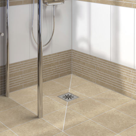 Прямоугольный душевой поддон - TUB series - LUX ELEMENTS - для покрытия кафелем / для облицовки кафелем / на уровне пола