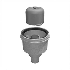 Сливной сифон из пластика - TUB-BA-S - LUX ELEMENTS - для ванной комнаты / вертикальный / горизонтальный