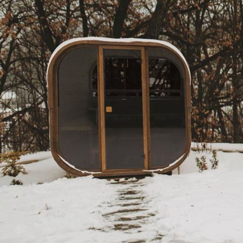 Сауна для бытового использования - CUBE 160 - Hekla Saunas - для профессионального использования / из цельной древесины / из осины