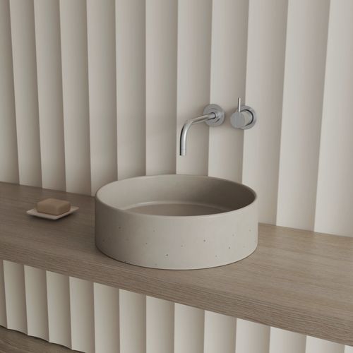 Настольная раковина - MK101 - Maark Bathware - из бетона / круглая / без отверстия
