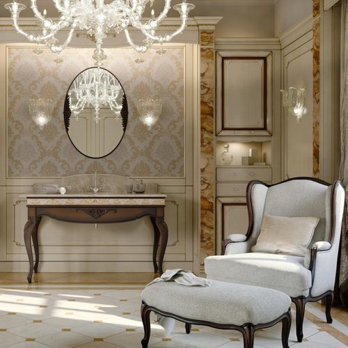 Подставка для умывальника из орехового дерева - Capri Classic - ARCARI ARREDAMENTI - из вишневого дерева