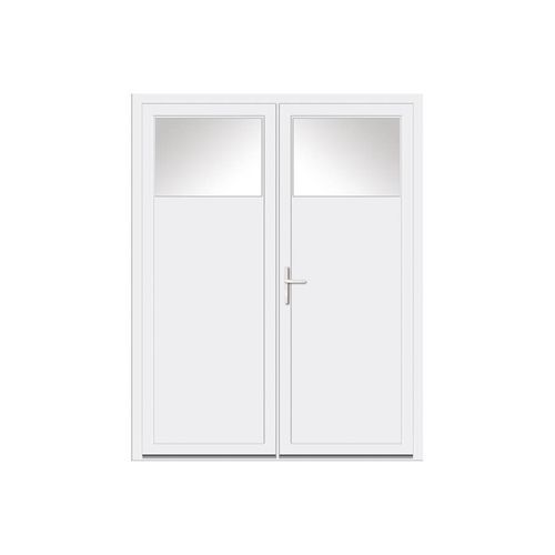 Служебная дверь - VEKA - USINE-ONLINE - из стали / из ПВХ / створчатая