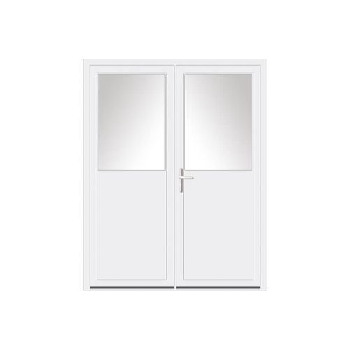 Служебная дверь - VEKA - USINE-ONLINE - из стали / из ПВХ / створчатая