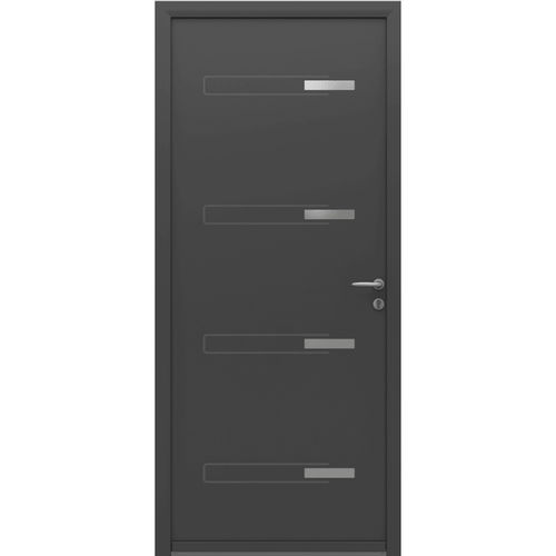 Входная дверь - Elbot  - USINE-ONLINE - из алюминия / створчатая / современная