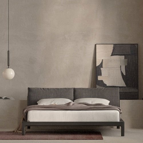 Двуспальная кровать - PHASE - Fine Furniture - современная / с изголовьем / из дуба