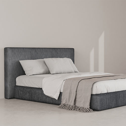 Изголовье кровати для двуспальной кровати - CUBE - Fine Furniture - современное / из ткани / серое