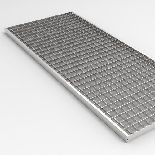 Решетка желоба из гальванизированной стали - RECTANGULAR WITH SQUARE MESH - IFEC - Industria de Ferragens do Centro - из нержавеющей стали / для общественных мест / для бассейна