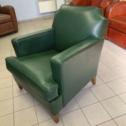 Традиционное клубное кресло - Normandie - L'Atelier du Club - из кожи / из пихты / ручной работы