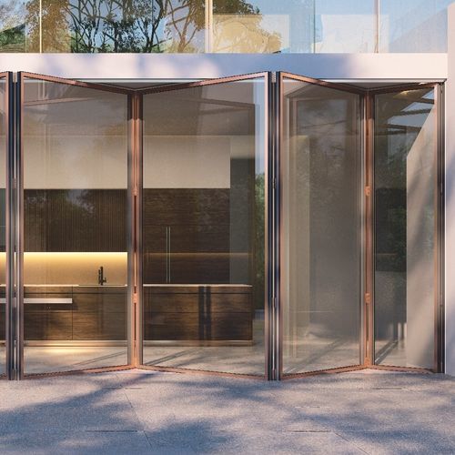 Складная дверь - MOTION 60PS - MOTION FACADES - для экстерьера / из стекла / из алюминия