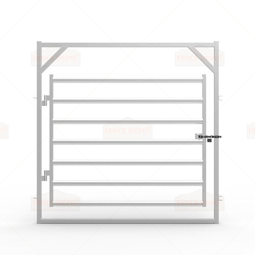 Створчатое ворота - FDF209001 - Fence Depot - правое / из гальванизированной стали / решетчатое