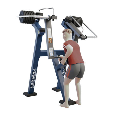Гребной тренажер для наружного применения - MB 7.37 STANDING  - Streetbarbell - для оздоровительной пробежки