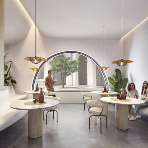 Декоративная панель для настила - Chez Linen - Durasein - для внутренней компоновки / из Solid Surface / белая