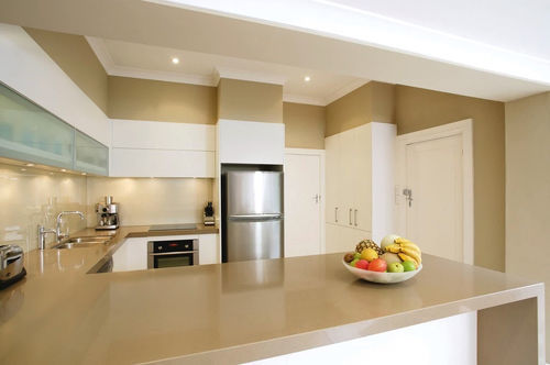 Декоративная панель для настила - Almondine - Durasein - для внутренней компоновки / из Solid Surface / однотонная