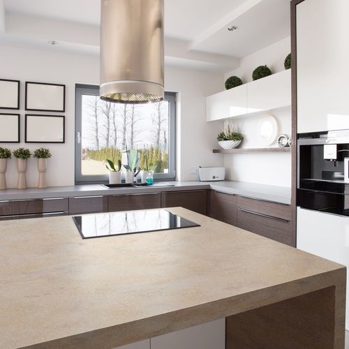 Декоративная панель для настила - Seeded - Durasein - для внутренней компоновки / из Solid Surface / текстурированная