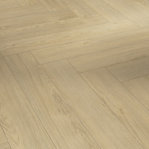Слоистый пол из ДВП - OAK MONT BLANC SANDED  - PARADOR - плавучий складной / имитация дерева / для бытового использования