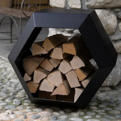 Корзина для дров - HEXAGON - DIAMONDFIRE SAGL