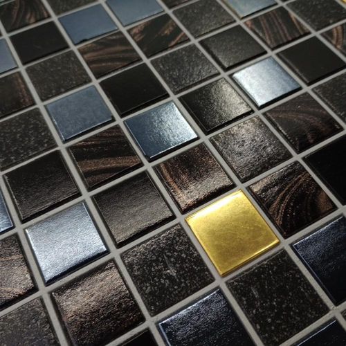 Мозаика из стекла - POOLMOSAIK ESTATE - Vetros GmbH - из золота / глянцевая / матовая