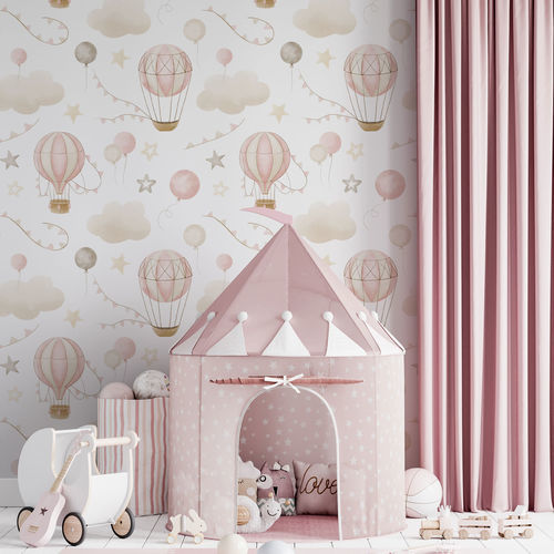 Современный обои - BABY BALLOON - rimura Srl - из стекловолокна / из полиэстера / виниловый