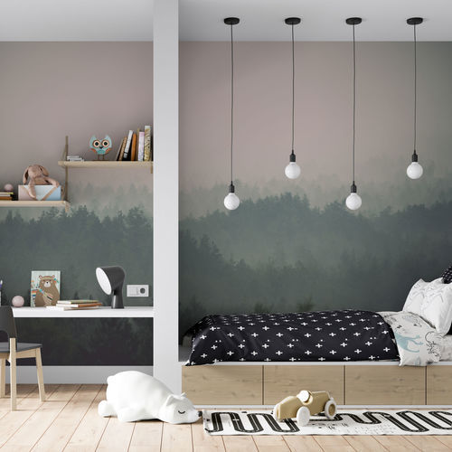 Современный обои - FORESTA NERA - rimura Srl - из стекловолокна / из полиэстера / виниловый