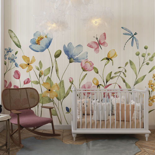 Современный обои - FIORI E COLORI - rimura Srl - из стекловолокна / из полиэстера / виниловый