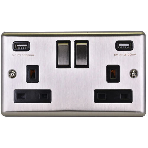 Розетка тока - 776 - GL - USB / для компьютерной техники / множественная