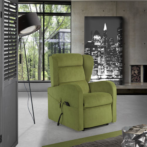 Современное кресло для отдыха - Candy - IL BENESSERE - из кожи / из ткани / из железа