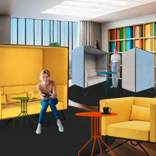 Современный диван - CRYPTO - LILIPOPART - из ткани / для концентрации внимания / модульный