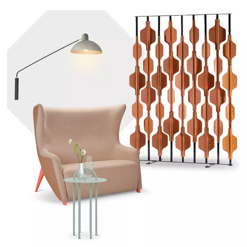 Современный диван - WINGBACK - LILIPOPART - из ткани / с подлокотниками / на заказ