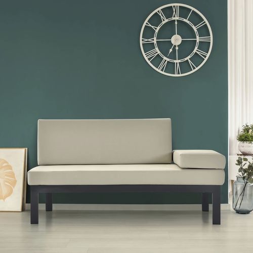 Современный полудиван - CHIC - FRANCEBANON - из ткани / из металла / с основанием из металла