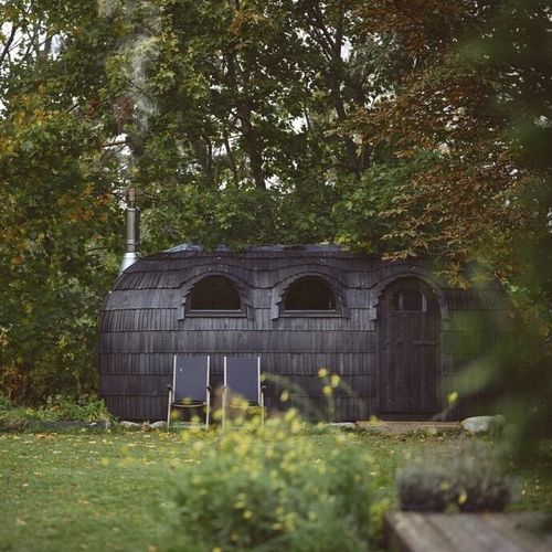 Электрическая сауна - TRIPLE IGLUSAUNA - Iglucraft OÜ - для оздоровительного центра / из дерева / для улицы