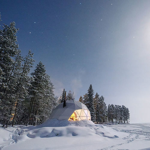 Круглая купольная палатка - GEODESIC G-10 - Free Home - из ПВХ / из гальванизированной стали / прозрачная