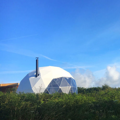 Круглая купольная палатка - GEODESIC G-9 - Free Home - из ПВХ / из гальванизированной стали / прозрачная