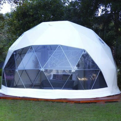 Круглая купольная палатка - GEODESIC G-5 - Free Home - из ПВХ / из гальванизированной стали / прозрачная