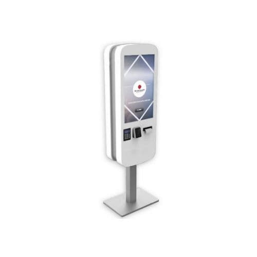Интерактивная стойка для ресторана - MonoKiosk - DYMENSION - для интерьера / напольная / с сенсорным экраном