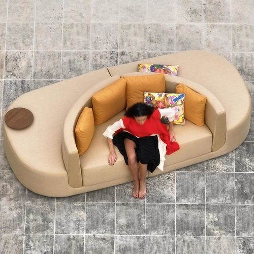 Дизайнерский диван - ADA - Yaaz - для наружного применения / из Sunbrella® / синий