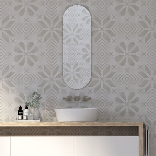 Мозаика из мрамора - LACE NEBBIA  - TESSERE - из вулканической лавы / из натурального камня / из переработанного стекла
