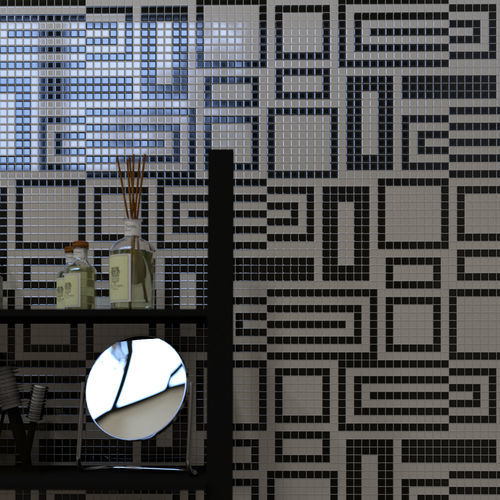 Мозаика из вулканической лавы - SWITCH BIANCO NERO - TESSERE - из натурального камня / из переработанного стекла / глянцевая