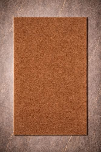 Современный ковер - RUG BROWN - Softicated - однотонный / с обивкой / из шерсти