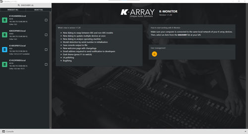 Программное обеспечение аудио - K-MONITOR - K-array