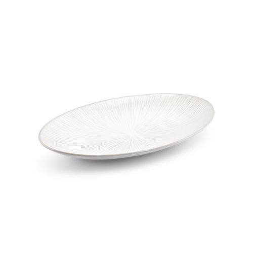 Тарелка для сервировки - Halo cloud : 605098 - Fine2Dine - овальный / из фарфора / в полоску